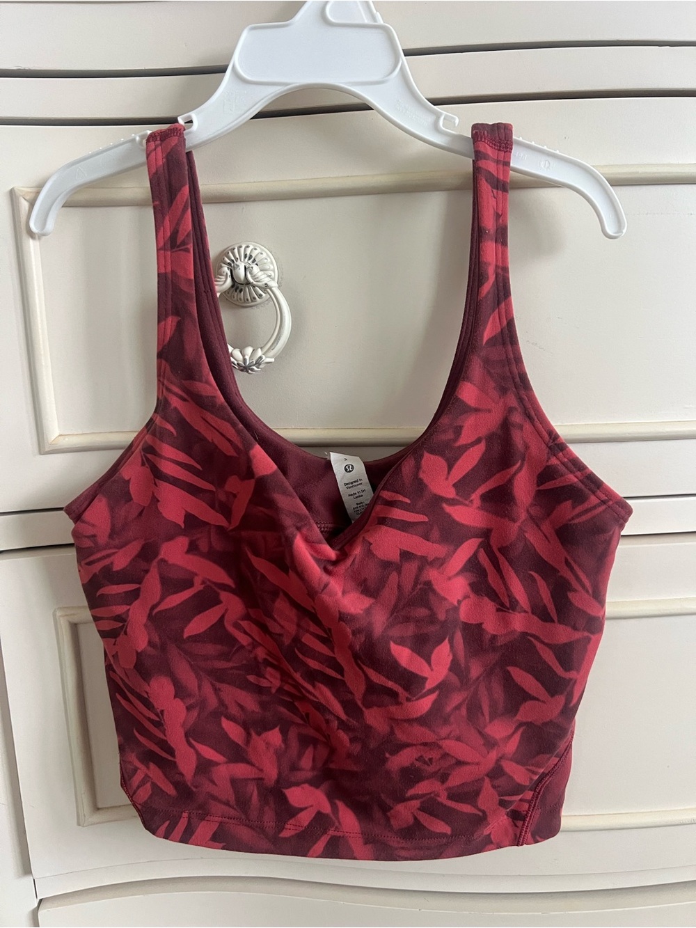 Women’s Red Patterned Lululemon Align Tank Top